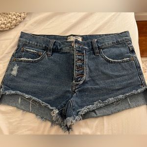 Free People Jean Shorts